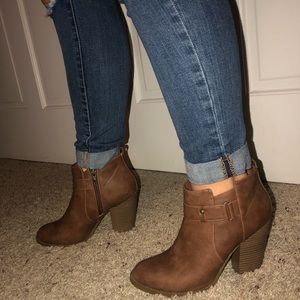 Brown booties